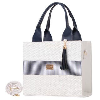 Foto 2 | Foto 2 | Bolsa Fana Malva Color Blanco / Marino Con Asas