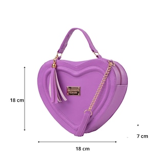 Foto 3 | Foto 3 | Bolsa Fana Corazon Color Lavanda Fashions