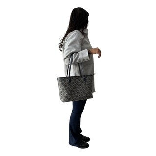 Foto 7 | Foto 7 | Bolsa Estilo Tote Monogram Tory Burch Gris