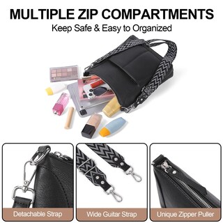 Foto 3 | Foto 3 | Bandolera Cluci De Piel Con Bandolera Mediana Para Mujer - Venta Internacional.