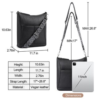 Foto 4 | Foto 4 | Bandolera Cluci De Piel Con Bandolera Mediana Para Mujer - Venta Internacional.