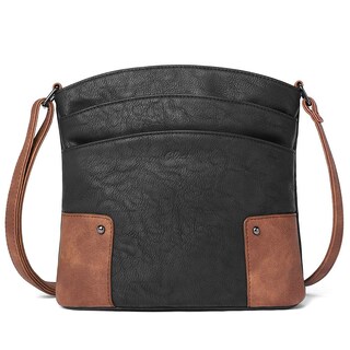Foto 1 | Foto 1 | Bandolera Cluci De Piel Con Tres Bolsillos, Color Negro - Venta Internacional.