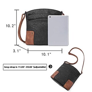 Foto 3 | Foto 3 | Bandolera Cluci De Piel Con Tres Bolsillos, Color Negro - Venta Internacional.