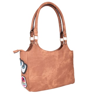 Foto 4 | Foto 4 | Bolsa Shoulder Nicole Lee Mezclilla y Parches Bordados