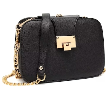 Foto 2 | Foto 2 | Bolso Bandolera Con Hebilla Decorativa Para Mujer Gris Oscuro