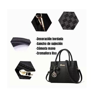 Foto 3 | Foto 3 | Bolso Mochila Tote Ligero De Gran Capacidad Para Mujer Negra