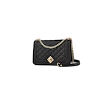 Bolsa Crossbody Con Cadena Decorativa Para Mujer Negra