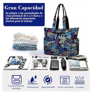 Foto 4 | Foto 4 | Bolsa Tote Para Mujer Con Diseño De Hojas