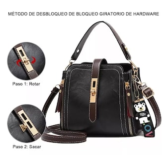 Foto 3 | Foto 3 | Bolsa Crossbody Ajustable Para Mujer Moderna Negro