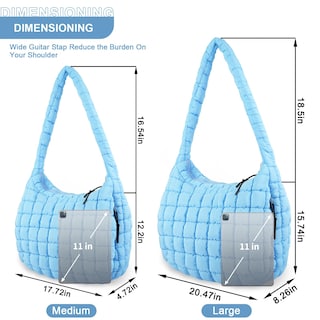 Foto 2 | Foto 2 | Bolsa Acolchada Uixizq Nailon Azul para Mujer - Venta Internacional