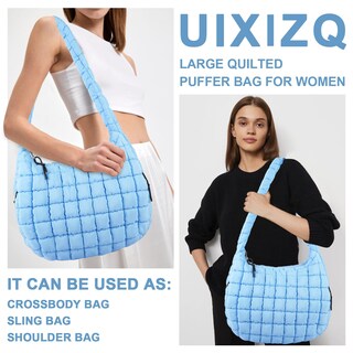 Foto 6 | Foto 6 | Bolsa Acolchada Uixizq Nailon Azul para Mujer - Venta Internacional