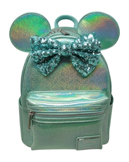 Foto 1 | Foto 1 | Bandolera Loungefly Disney Minnie Mouse Glitter Blue - Venta Internacional.
