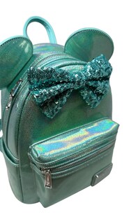 Foto 3 | Foto 3 | Bandolera Loungefly Disney Minnie Mouse Glitter Blue - Venta Internacional.