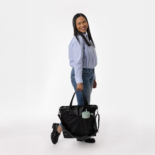 Foto 6 | Foto 6 | Bolsa De Piel Sintética Negra, Sencilla Y Moderna, Grande, Para Portátil De 17 Pulgadas - Venta Internacional.
