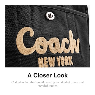 Foto 4 | Foto 4 | Bolsa Coach Cargo Tote De Lona Y Cuero Reciclado - Venta Internacional.