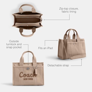 Foto 3 | Foto 3 | Bolsa Coach Cargo Tote 26 Dark Natural Para Mujeres Y Hombres - Venta Internacional.