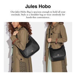 Foto 3 | Foto 3 | Bolsa Bandolera Coach Jules Hobo de Piel Negra para Mujer - Venta Internacional