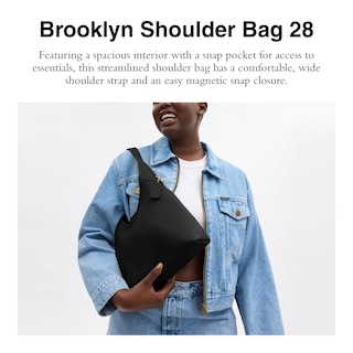 Foto 2 | Foto 2 | Bolsa Bandolera Coach Brooklyn 28 Negra para Mujer - Venta Internacional