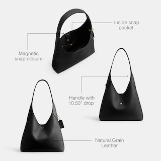 Foto 3 | Foto 3 | Bolsa Bandolera Coach Brooklyn 28 Negra para Mujer - Venta Internacional