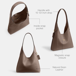 Foto 3 | Foto 3 | Bolsa Bandolera Coach Brooklyn 28 Dark Stone para Mujer - Venta Internacional