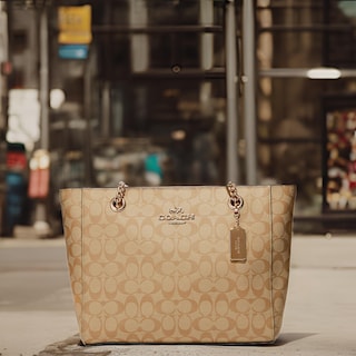 Foto 2 | Foto 2 | Bolso De Mano Coach Cammie Chain, Color Caqui Claro, Tiza Para Mujer - Venta Internacional.