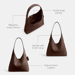 Foto 3 | Foto 3 | Bolsa Bandolera Coach Brooklyn 28 Piel de Arce para Mujer - Venta Internacional