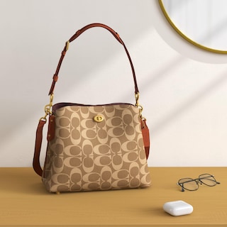 Foto 2 | Foto 2 | Bolsa Bandolera Coach Coated Canvas Signature Willow B4/tan - Venta Internacional