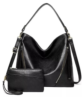 Foto 1 | Foto 1 | Set 2 Bolsas De Hombro Para Mujer Negro