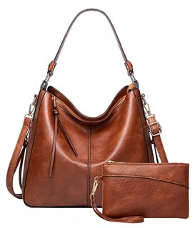 Foto 1 | Foto 1 | Set 2 Bolsas De Hombro Para Mujer Marrón