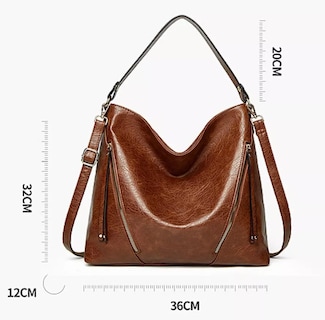 Foto 3 | Foto 3 | Set 2 Bolsas De Hombro Para Mujer Marrón