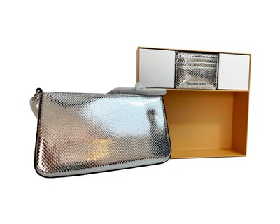 Foto 4 | Foto 4 | Bolsa Michael Kors Medium Pouch And Card Case Gift Set 35f4sgzd6m Color Plateado