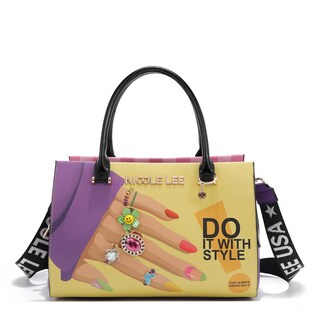 Foto 7 | Foto 7 | Bolsa Cuadrada De Nicole Lee Estampado Nail Polish