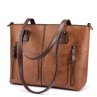 Foto 1 | Foto 1 | Bolso Lovevook Grande Vintage De Piel Sintética Marrón Para Mujer - Venta Internacional.