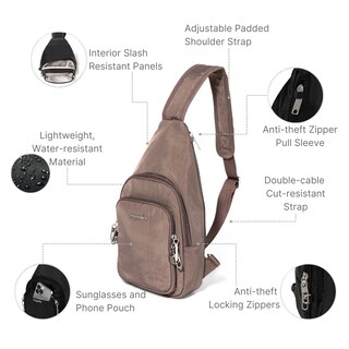 Foto 3 | Foto 3 | Bandolera Baggallini Anti-theft Daytripper Sling, 2,75 L - Venta Internacional.