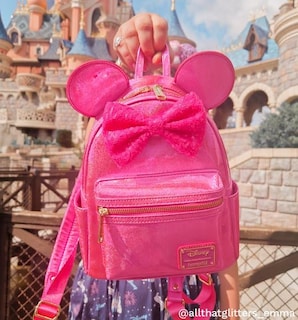 Foto 7 | Foto 7 | Bandolera Loungefly Disney Minnie Mouse Con Purpurina Rosa - Venta Internacional.