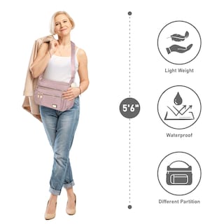 Foto 6 | Foto 6 | Bandolera Npbag Para Mujer Impermeable Violeta - Venta Internacional.