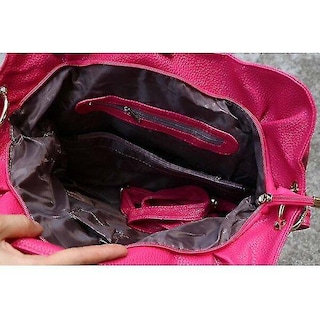 Foto 3 | Foto 3 | Bolso De Hombro Hobo De Piel De Lujo Huoguo, Negro - Venta Internacional.