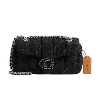 Foto 1 | Foto 1 | Bandolera Coach Tabby 20 En Denim Negro Y Piel - Venta Internacional.
