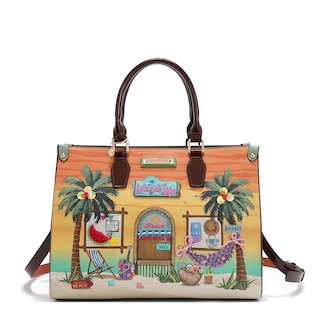 Foto 1 | Foto 1 | Bolsa Cuadrada De Nicole Lee Estampada Sun & Sand
