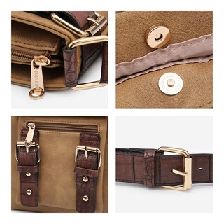 Foto 6 | Foto 6 | Bandolera Dasein Top De Piel Suave Con Cinturón Para Mujer - Venta Internacional.
