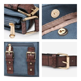Foto 6 | Foto 6 | Bandolera Dasein Top De Piel Suave Con Cinturón Para Mujer - Venta Internacional.