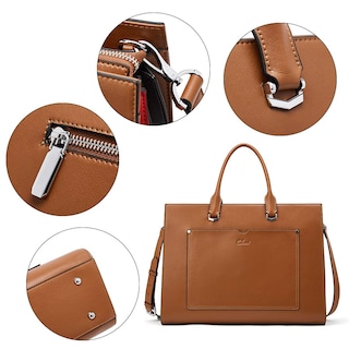 Foto 6 | Foto 6 | Maletín Cluci Leather Para Portátil De Mujer 15.6'' Marrón - Venta Internacional.