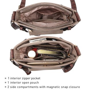 Foto 5 | Foto 5 | Bandolera Dasein Top De Piel Suave Con Cinturón Para Mujer - Venta Internacional.