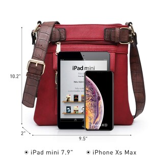 Foto 3 | Foto 3 | Bandolera Dasein Top Con Cinturón Para Mujer, Piel Suave, Color Rojo - Venta Internacional.