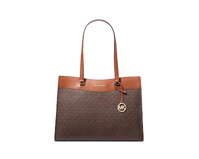 Foto 1 | Foto 1 | Bolsa Michael Kors Jet Set Large Signature Logo Tote Bag 35f4gtvt9b Color Café