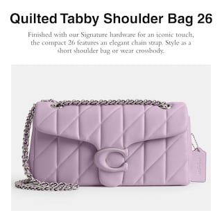Foto 2 | Foto 2 | Bandolera Coach Quilted Tabby 26 Soft Purple Para Mujer - Venta Internacional.