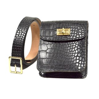 Foto 2 | Foto 2 | Bolso De Hombro Huoguo Unisex Moderno De Piel Con Doble Cremallera - Venta Internacional.