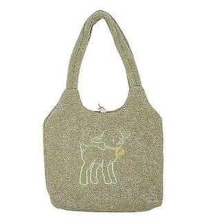 Foto 1 | Foto 1 | Bolso Huoguo De Felpa Otoñal Tela Cálida Verde Para Mujer - Venta Internacional.