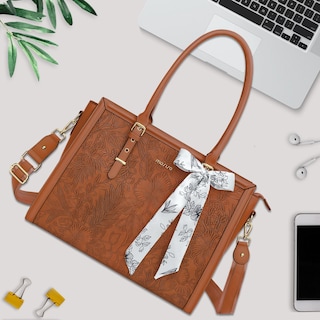 Foto 7 | Foto 7 | Bolsa Mosiso Para Portátil Piel Sintética 15.6 A 16 Pulgadas Para Mujer Color Marrón - Venta Internacional.