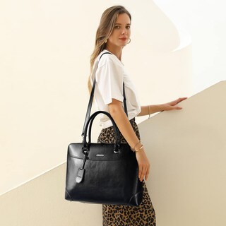 Foto 3 | Foto 3 | Bolsa Para Portátil Cluci De Piel Para Mujer De 15.6 Pulgadas Con Gran Capacidad - Venta Internacional.